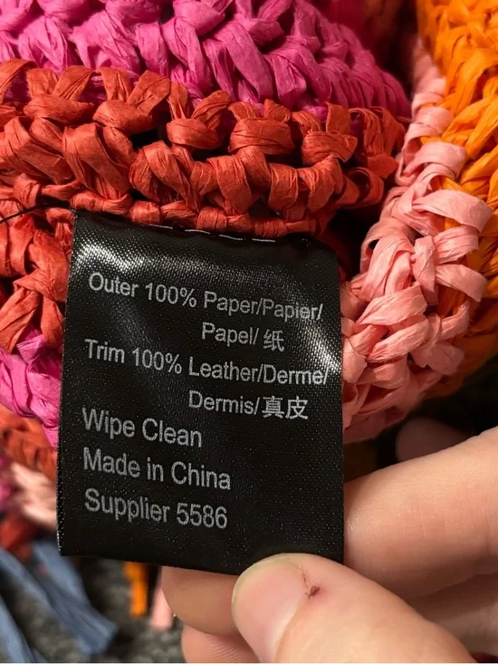 Kurt Geiger Chelsea Rainbow Stripe Fringe Tote - Picture 11 of 12